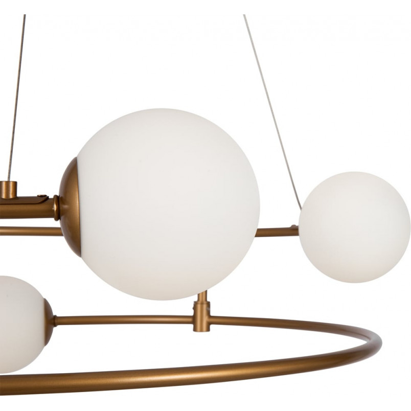 Lampa wisząca Balance Maytoni | Biało-złote kule | Sklep Lamp