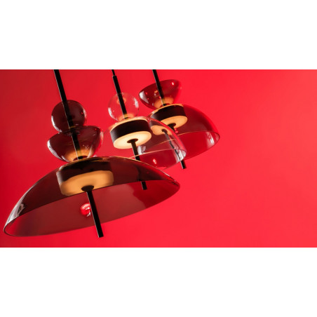 Lampa Wisząca Maytoni Bangkok II LED | Szkło Dymione | Kup Teraz