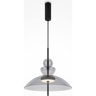 Lampa Wisząca Maytoni Bangkok LED | Szklana, Szara, 40cm