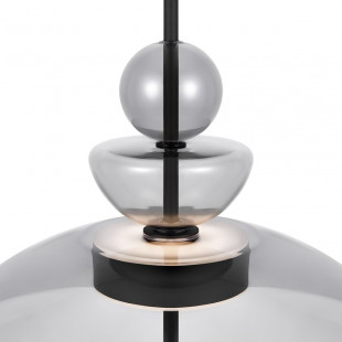Lampa Wisząca Maytoni Bangkok LED | Szklana, Szara, 40cm