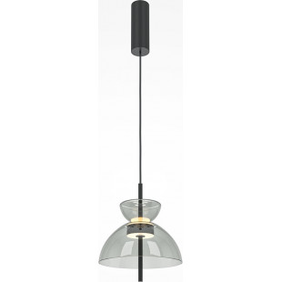 Lampa wisząca Maytoni Bangkok II LED | Szklana, Szara, 25cm