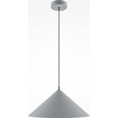 Lampa wisząca szara stożek Basic Maytoni - Elegancki design