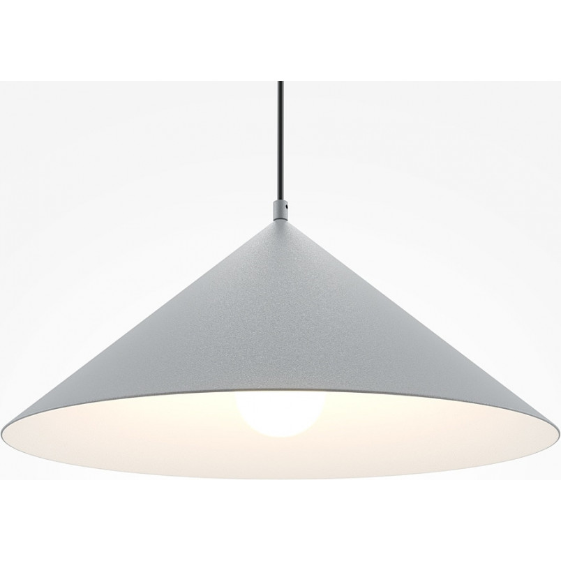 Lampa wisząca szara stożek Basic Maytoni - Elegancki design