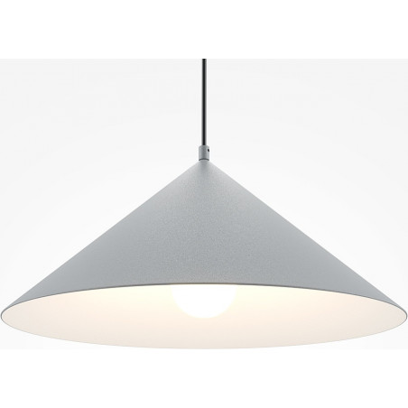 Lampa wisząca szara stożek Basic Maytoni - Elegancki design