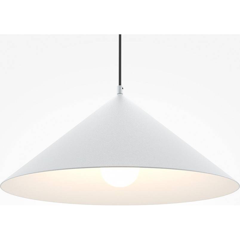 Lampa wisząca stożek biała Maytoni - E27 | Sklep z lampami