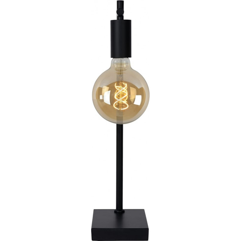 Lampa biurkowa Loft Leanne czarna | Lucide - Sklep z lampami