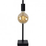 Lampa biurkowa Loft Leanne czarna | Lucide - Sklep z lampami