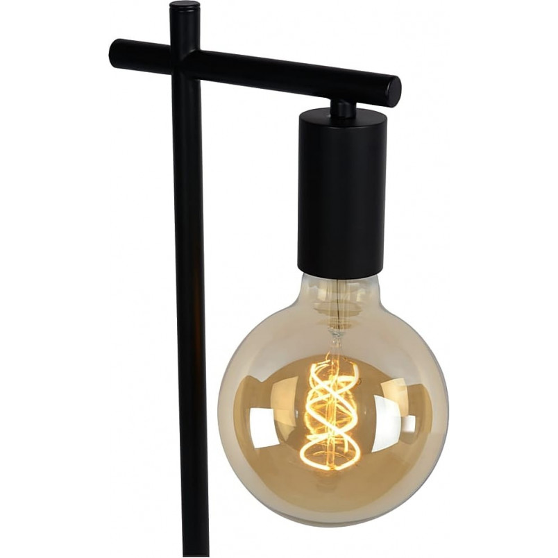 Lampa biurkowa Loft Leanne czarna | Lucide - Sklep z lampami