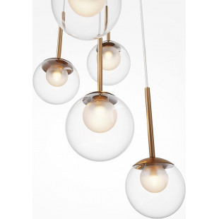Lampa wisząca Maytoni Basic Form - 5 kulek, złoto | Sklep z lampami