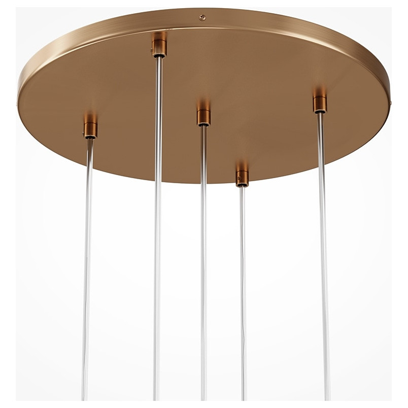 Lampa wisząca Maytoni Basic Form - 5 kulek, złoto | Sklep z lampami