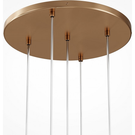 Lampa wisząca Maytoni Basic Form - 5 kulek, złoto | Sklep z lampami
