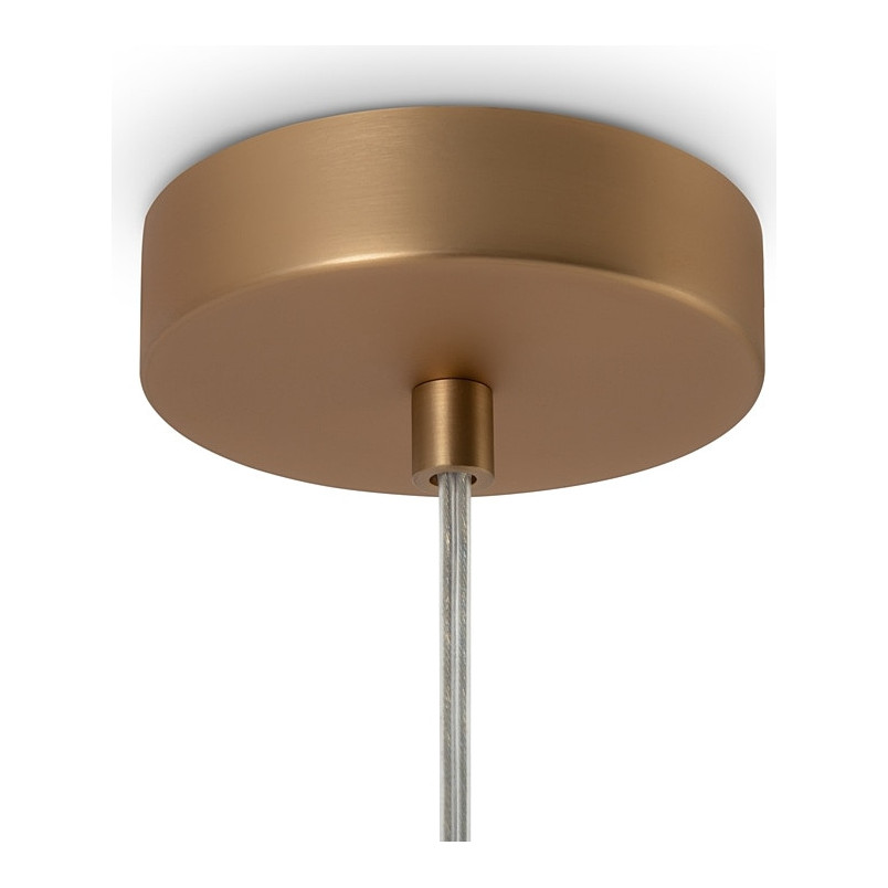 Lampa wisząca Basic Form Maytoni - Biało-złota, szklana kula