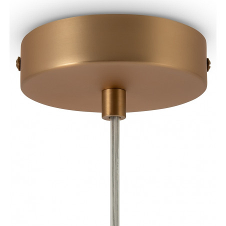Lampa wisząca Basic Form Maytoni - Szklana kula, biało-złota