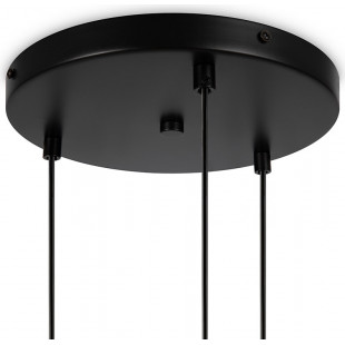 Lampa wisząca Maytoni Basic Form: 3 kule, biało-czarna | Sklep z lampami