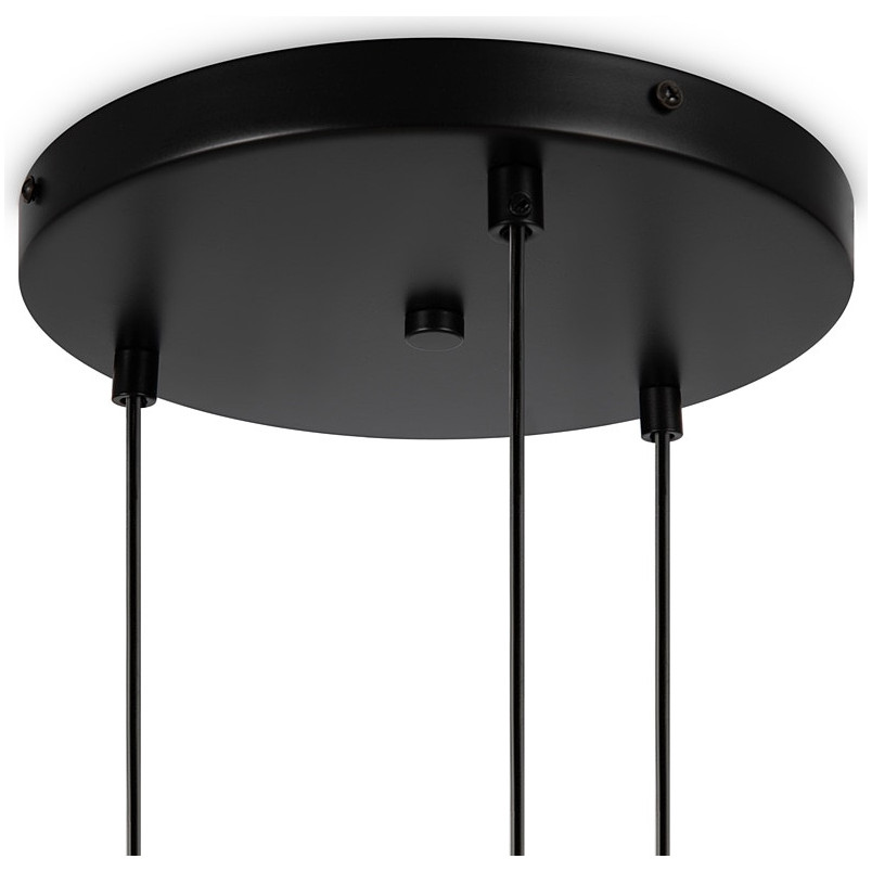 Lampa wisząca Maytoni Basic Form: 3 kule, biało-czarna | Sklep z lampami