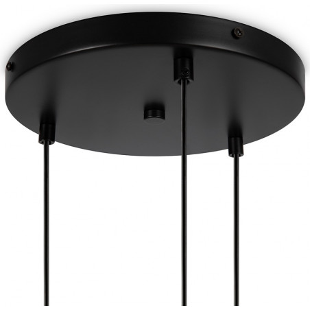 Lampa wisząca Maytoni Basic Form: 3 kule, biało-czarna | Sklep z lampami