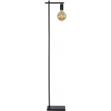 Lampa podłogowa industrialna Leanne czarna | Lucide