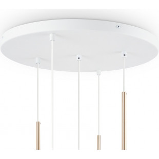 Lampa wisząca Maytoni Basic Form - 5 kloszy, szkło, biała