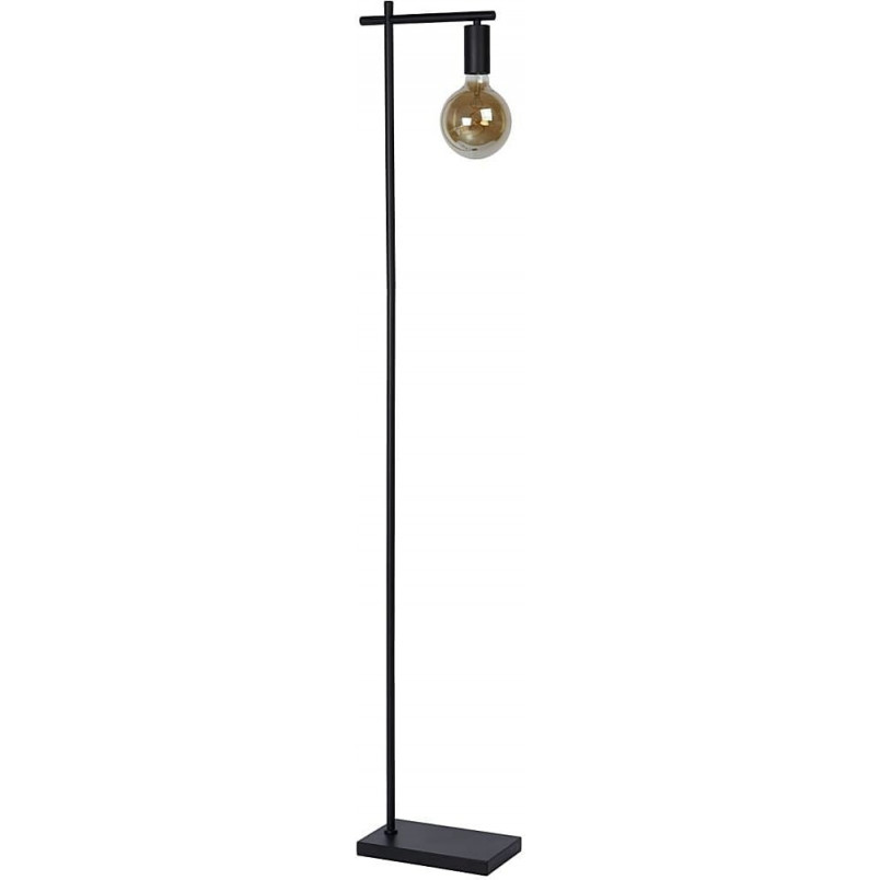 Lampa podłogowa industrialna Leanne czarna | Lucide