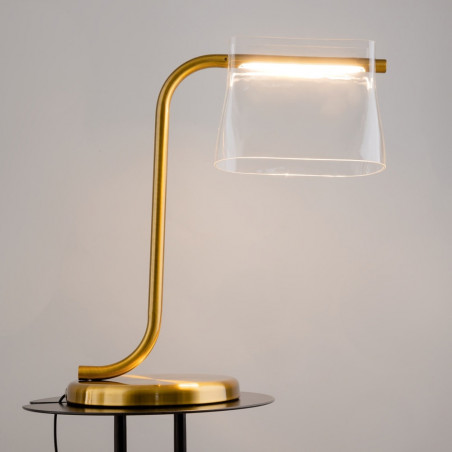 Lampa stołowa szklana Maytoni Cabaret LED - Elegancki design