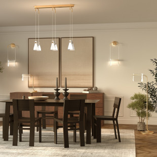 Lampa stołowa szklana Maytoni Cabaret LED - Elegancki design