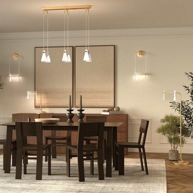 Lampa stołowa szklana Maytoni Cabaret LED - Elegancki design