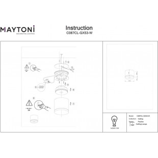 Lampa łazienkowa Pauline Maytoni | Biały spot IP44
