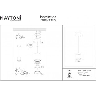 Lampa wisząca tuba biała Maytoni Polar - Odkryj minimalizm!