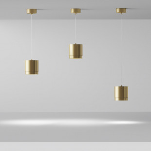 Lampa wisząca tuba Polar - Maytoni | Złote wykończenie