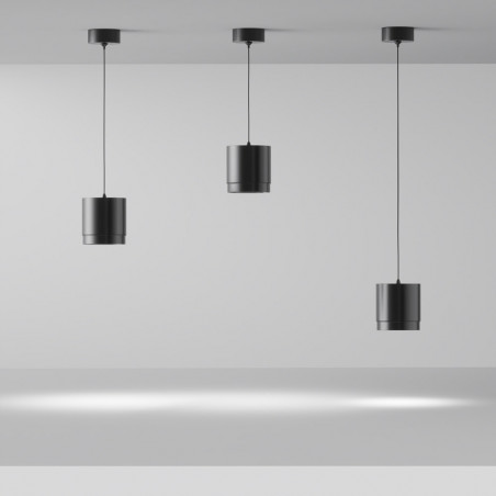 Lampa wisząca tuba czarna Maytoni Polar | Sklep z lampami