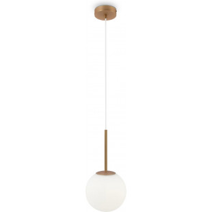 Lampa wisząca Maytoni Basic Form: Szkło, Biało-Złota, 18cm