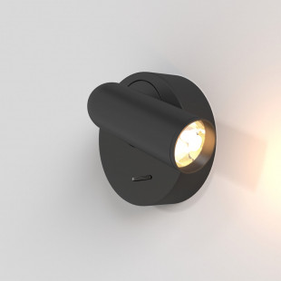 Kinkiet LED czarny Mirax Round Maytoni | Oświetlenie LED