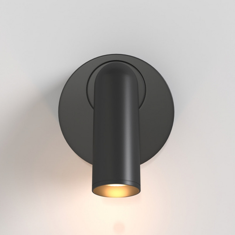 Kinkiet LED czarny Mirax Round Maytoni | Oświetlenie LED