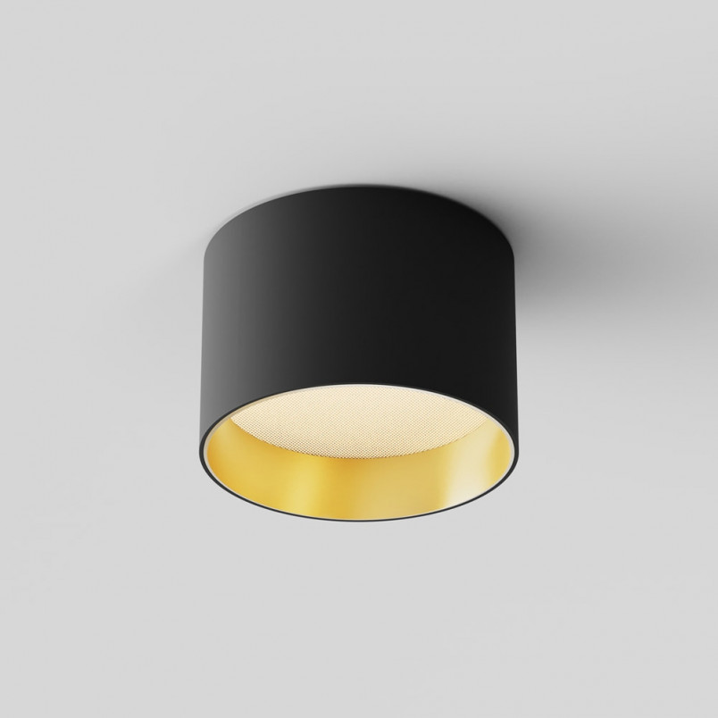 Lampa spot Vega LED Maytoni | Czarno-złota, 9cm - Sklep