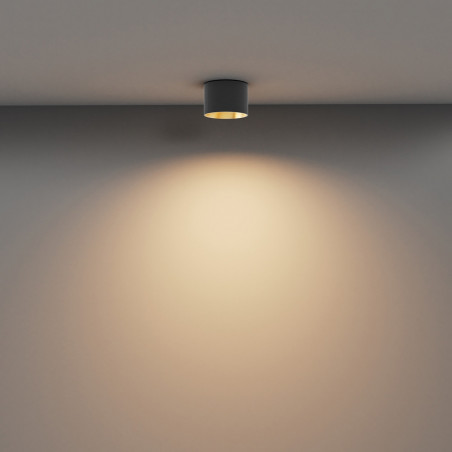 Lampa spot Vega LED Maytoni | Czarno-złota, 9cm - Sklep