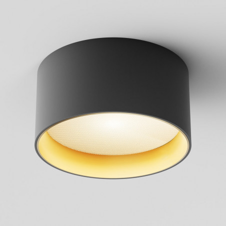 Lampa spot Vega LED czarno-złota Maytoni | 14cm