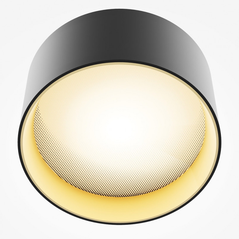 Lampa spot Vega LED czarno-złota Maytoni | 14cm
