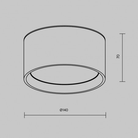 Lampa spot Vega LED Maytoni | Czarna, 14cm - Sklep z lampami