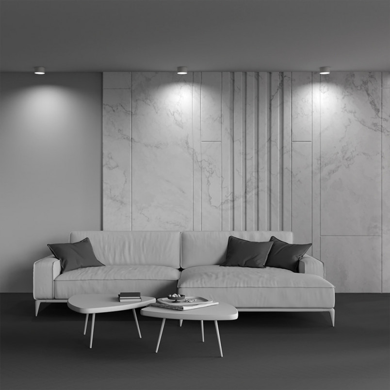 Lampa Vega LED Maytoni - Biała, Natynkowa | Sklep z Oświetleniem