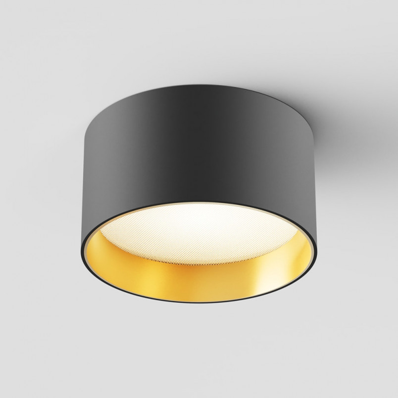 Lampa Spot Vega LED Maytoni | Czarno-złota | 12cm