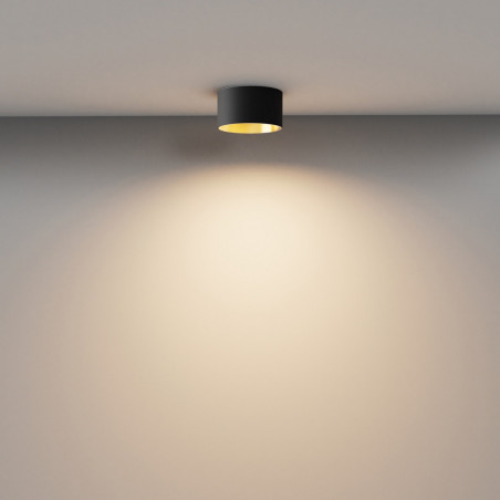 Lampa Spot Vega LED Maytoni | Czarno-złota | 12cm