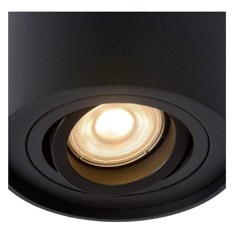 Lampa Tube Lucide: Elegancki spot czarny GU10 - Kup teraz!