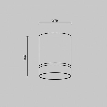 Lampa natynkowa LED Orlo biała Maytoni | Nowoczesny design