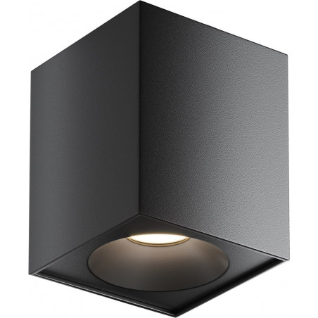 Lampa spot do łazienki Zoom GU10 czarna Maytoni | Downlight IP65