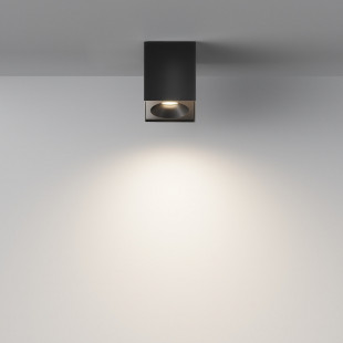 Lampa spot do łazienki Zoom GU10 czarna Maytoni | Downlight IP65