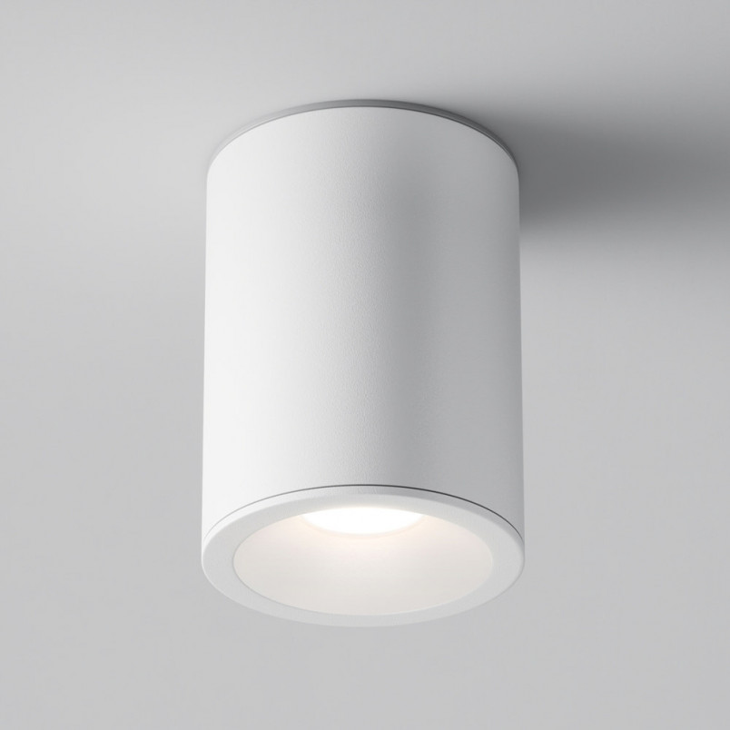 Lampa spot tuba biała Maytoni Zoom GU10 | Downlight łazienkowy