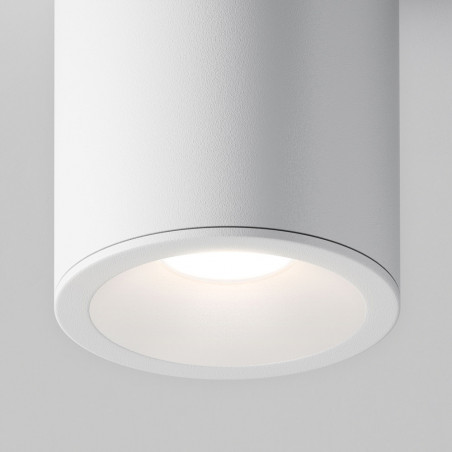 Lampa spot tuba biała Maytoni Zoom GU10 | Downlight łazienkowy
