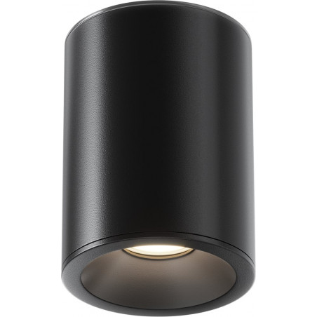 Lampa spot tuba Maytoni Zoom GU10 czarna | Downlight do łazienki