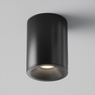 Lampa spot tuba Maytoni Zoom GU10 czarna | Downlight do łazienki