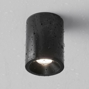 Lampa spot tuba Maytoni Zoom GU10 czarna | Downlight do łazienki